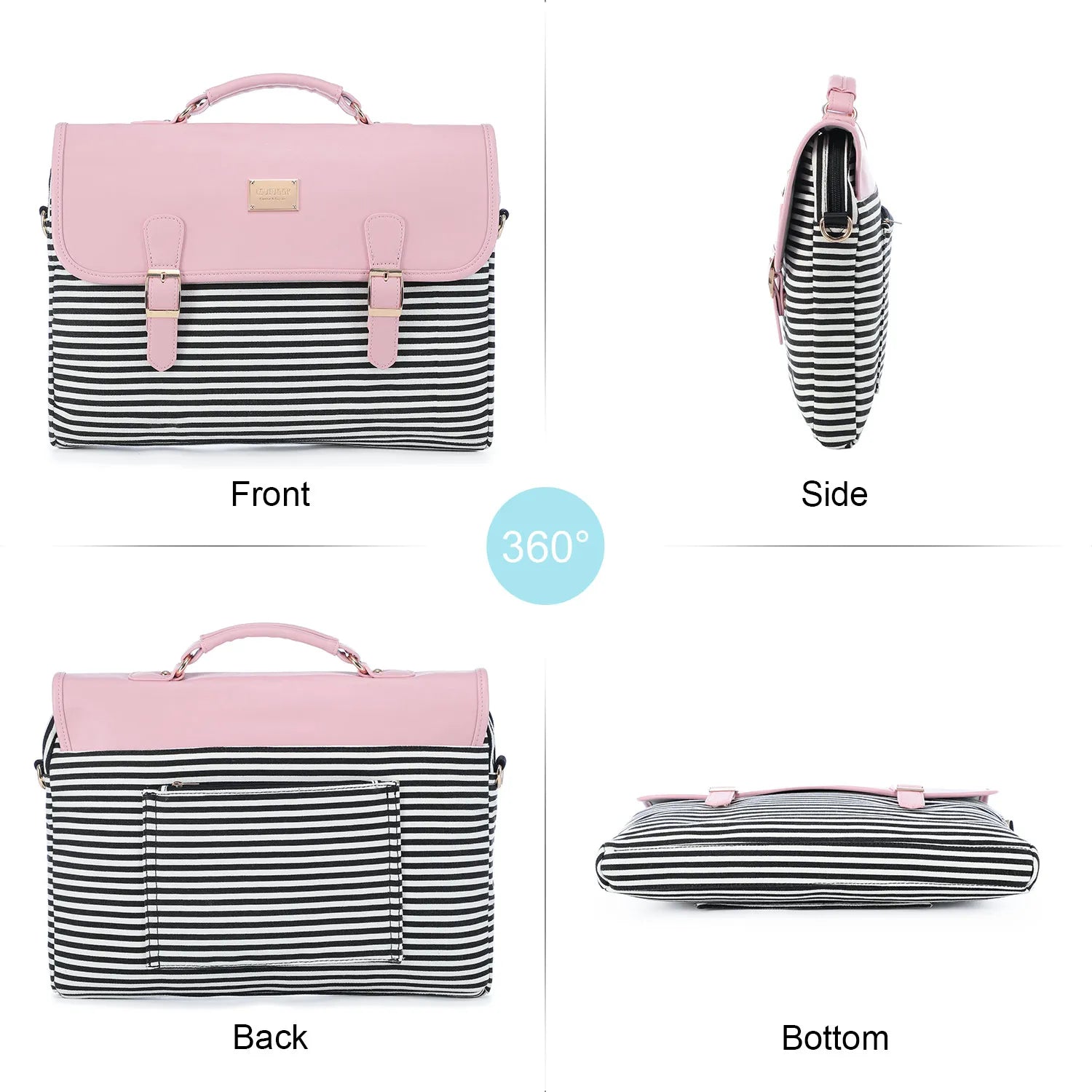 JMT-478922 Stylish 15.6 Inch Laptop Handbag for Women - Versatile Shoulder Satchel Bag for Work and Daily Use