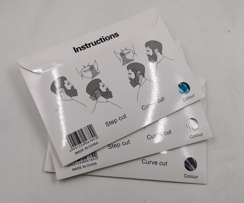 JMT-479242 8-in-1 Men's Beard Comb, Durable ABS Material, Multi-Functional Grooming Tool, Various Colors Available