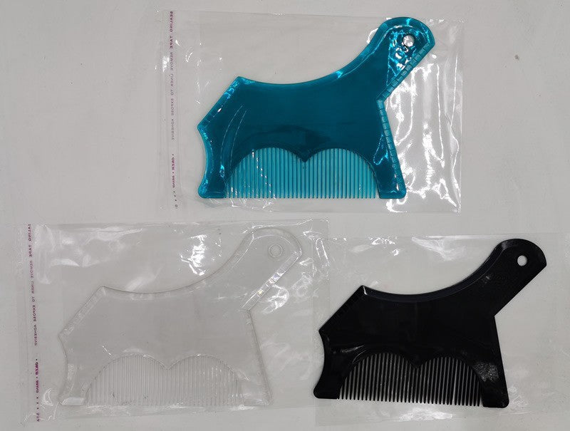 JMT-479242 8-in-1 Men's Beard Comb, Durable ABS Material, Multi-Functional Grooming Tool, Various Colors Available