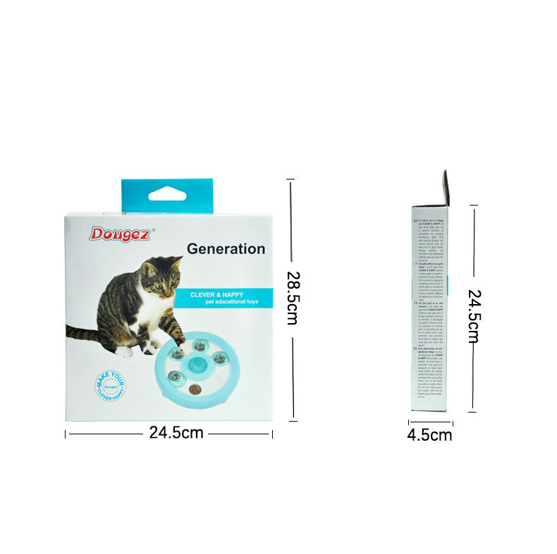 JMT-479242 Durable Dog Training Game Plate - Bite Resistant Playboard in Blue, Pink, Light Gray