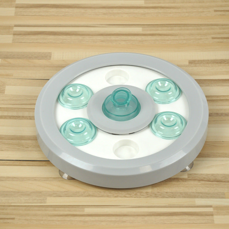 JMT-479242 Durable Dog Training Game Plate - Bite Resistant Playboard in Blue, Pink, Light Gray