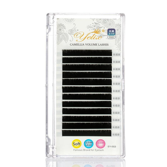 JMT-479370 Natural 3D Camellia Grafting Eyelashes 0.05 Thickness in Multiple Lengths