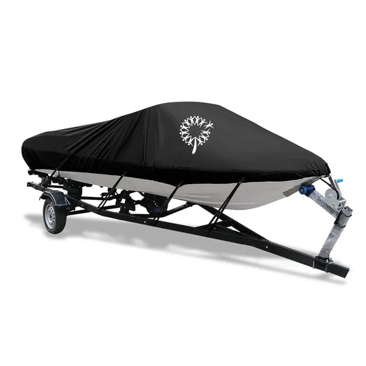 JMT-479882 Heavy Duty Waterproof Boat Cover for Centre Console Boats, 900D Oxford Cloth, Durable Protection