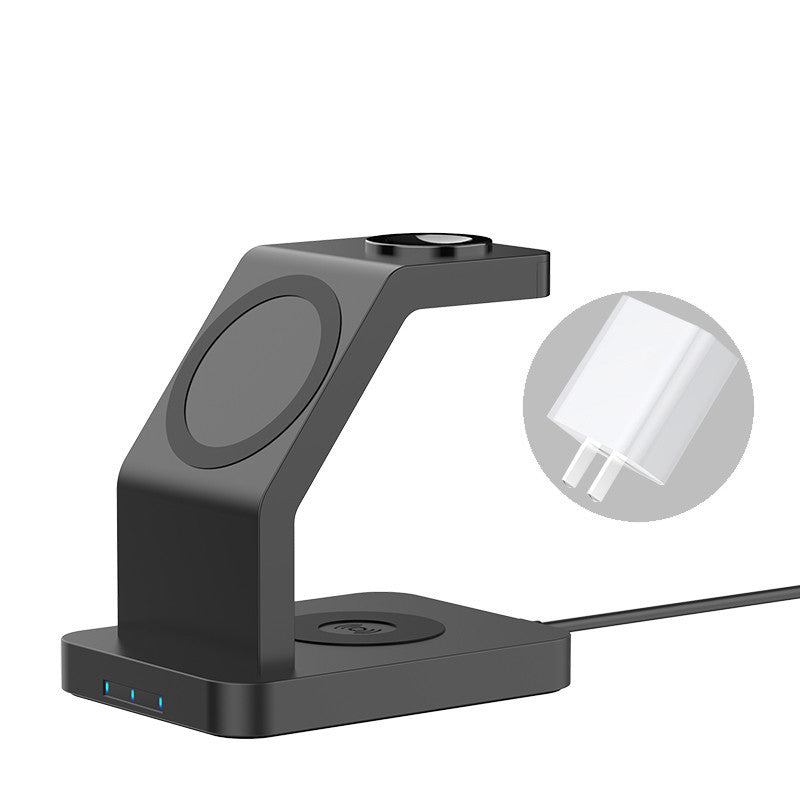 JMT-479946 3-in-1 Magnetic Wireless Charger for Mobile Phones and Smartwatches with Fast Charging Options
