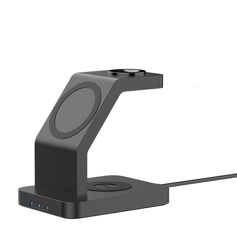 JMT-479946 3-in-1 Magnetic Wireless Charger for Mobile Phones and Smartwatches with Fast Charging Options
