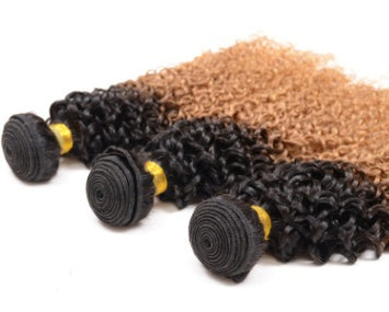 JMT-479946 Gradient Real Human Hair Extensions Wig for Versatile Styling