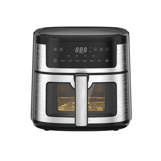 JMT-480010 Stainless Steel Digital Air Fryer with 6L Capacity and Oven Window