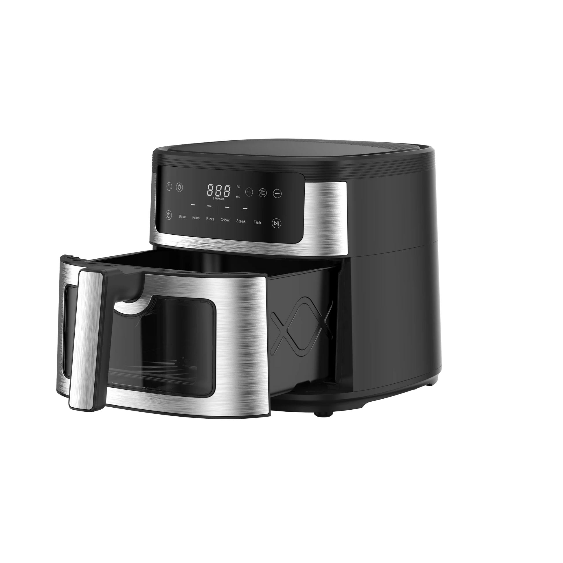 JMT-480010 Stainless Steel Digital Air Fryer with 6L Capacity and Oven Window