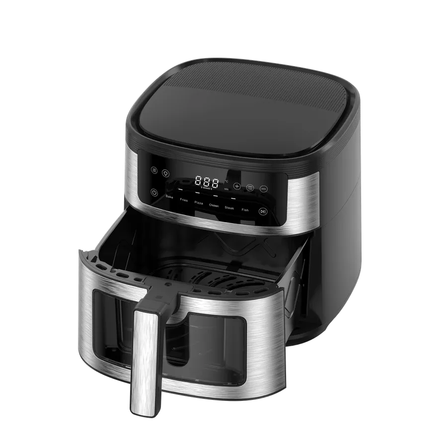 JMT-480010 Stainless Steel Digital Air Fryer with 6L Capacity and Oven Window