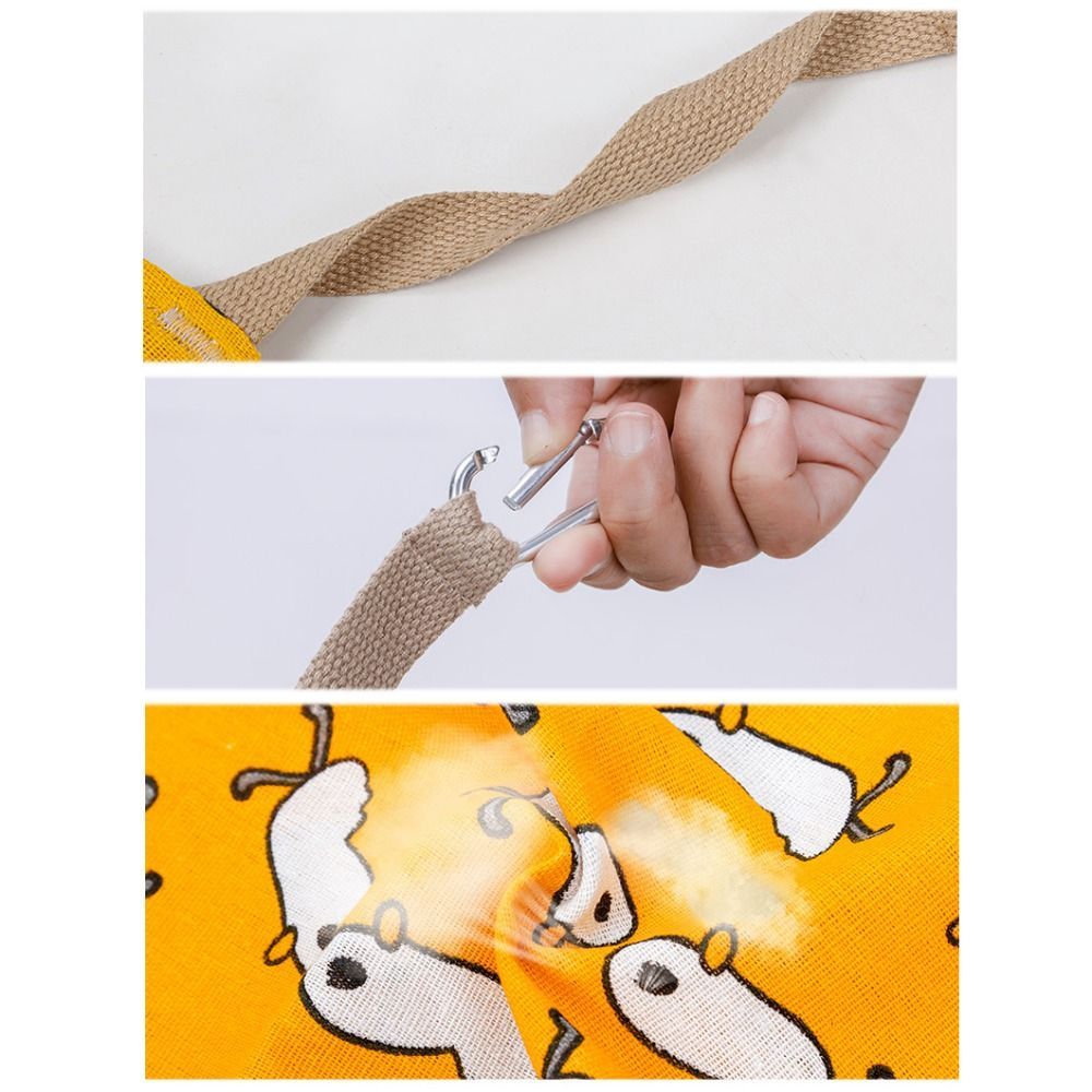 JMT-480266 Cotton Linen Cat Hammock Bed with Hanging Hook - Breathable, Wear-Resistant, Multicolor Design, 47x47cm
