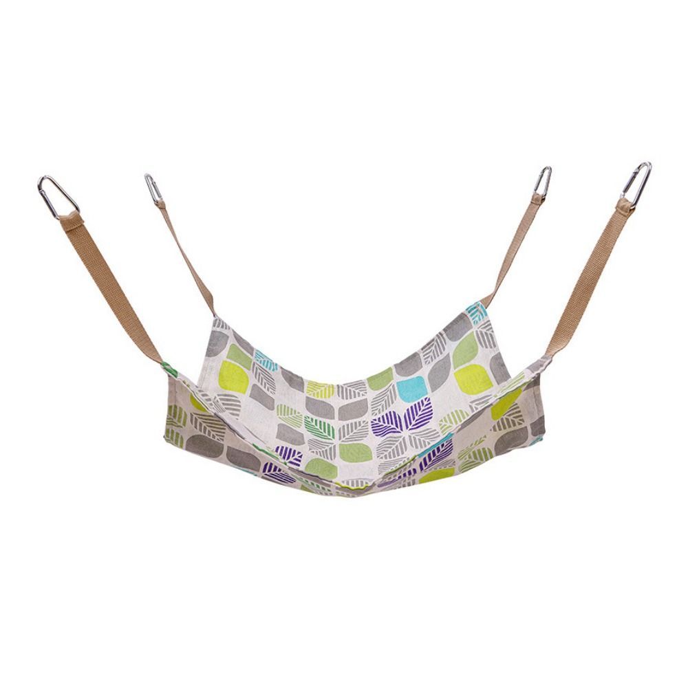 JMT-480266 Cotton Linen Cat Hammock Bed with Hanging Hook - Breathable, Wear-Resistant, Multicolor Design, 47x47cm