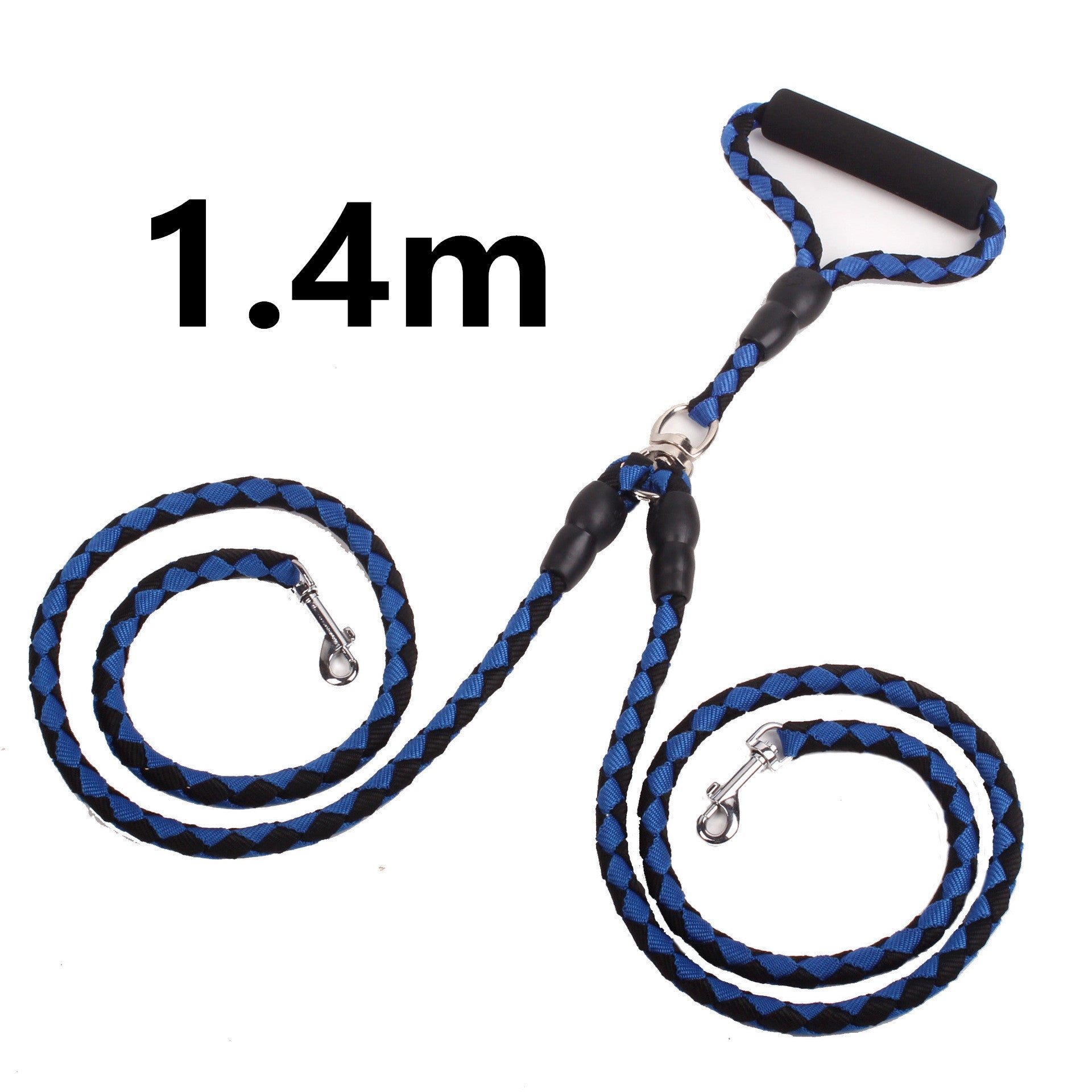 JMT-480906 Double-Ended Nylon Traction Rope with Padded Handles for Dog Walking and Outdoor Activities