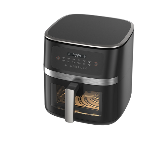 JMT-481162 7L Electric Smoke Air Fryer with Wood Pellets and 360° Cooking Technology for Oil-Free Household Cooking