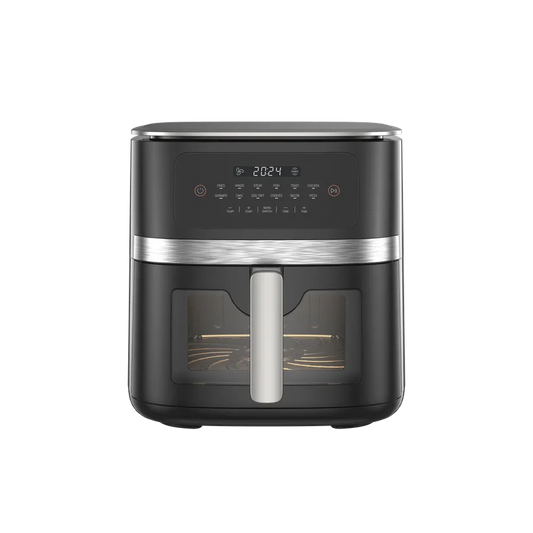 JMT-481162 7L Electric Smoke Air Fryer with Wood Pellets and 360° Cooking Technology for Oil-Free Household Cooking