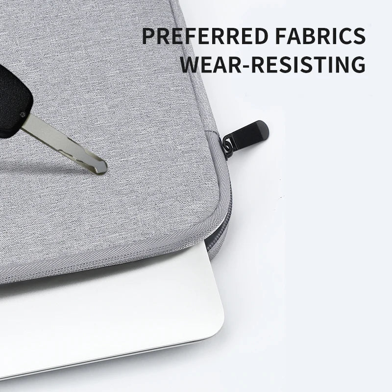 JMT-481226 Soft Polyester Laptop Sleeve for 7.9-15 Inch Macbook and Compatible HP Models
