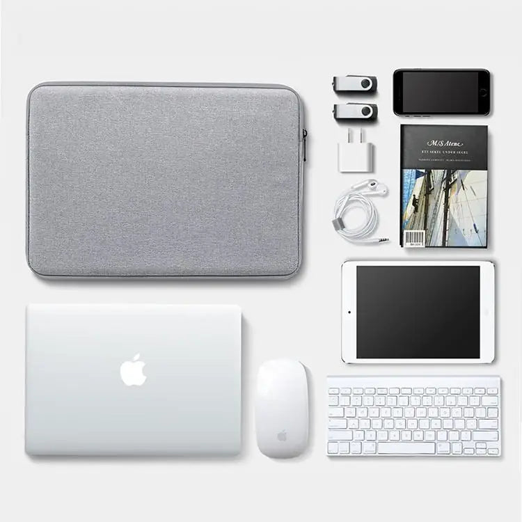 JMT-481226 Soft Polyester Laptop Sleeve for 7.9-15 Inch Macbook and Compatible HP Models