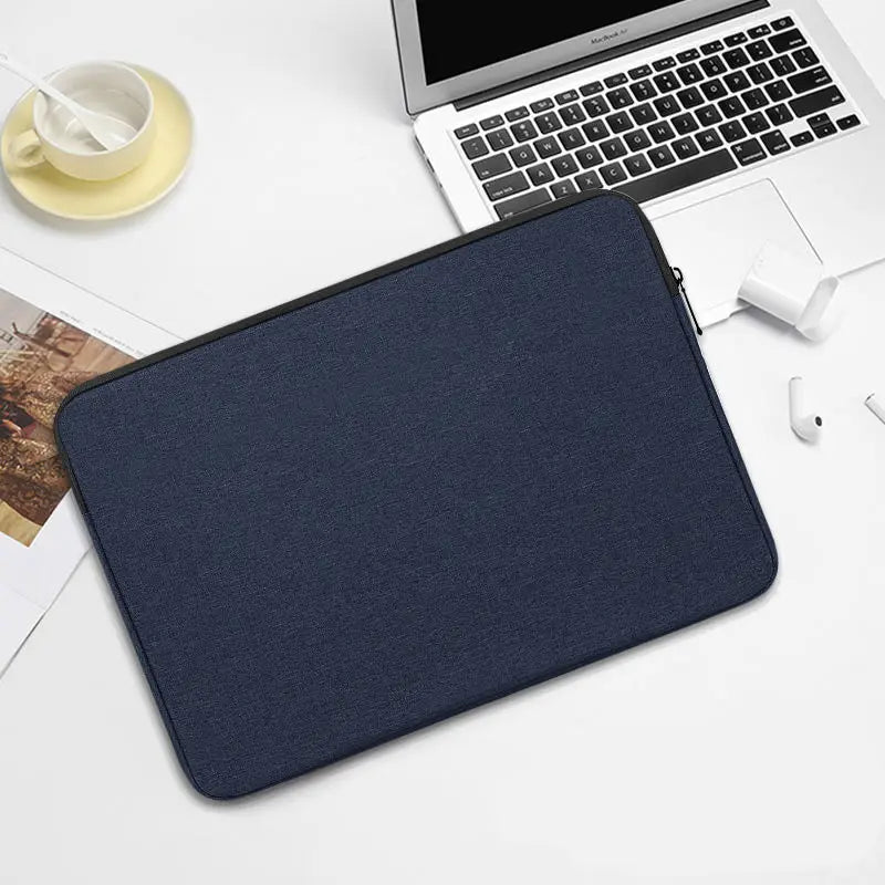 JMT-481226 Soft Polyester Laptop Sleeve for 7.9-15 Inch Macbook and Compatible HP Models