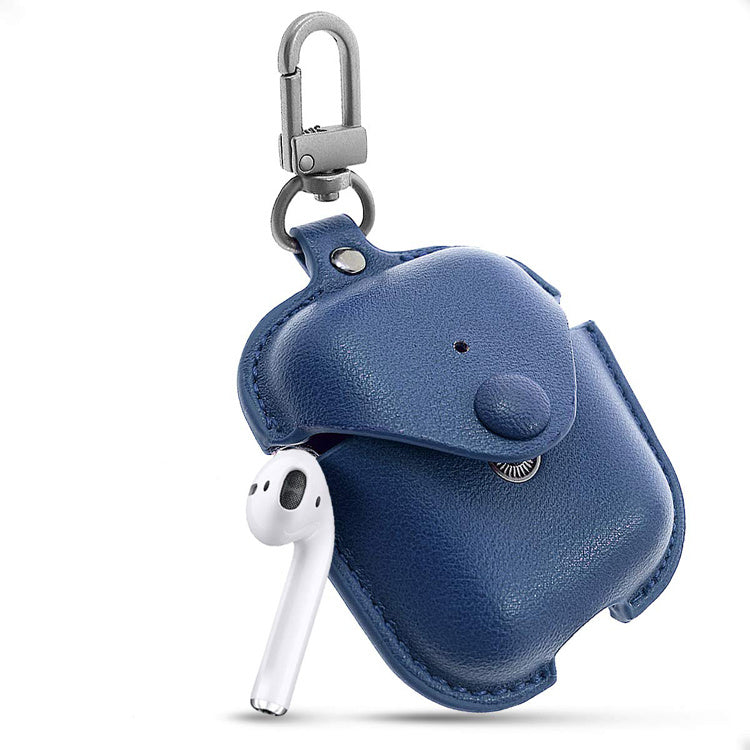 JMT-481546 Compact Clamshell Bluetooth Headset Case - PU Material, Dustproof, Shockproof, Lightweight and Easy to Store