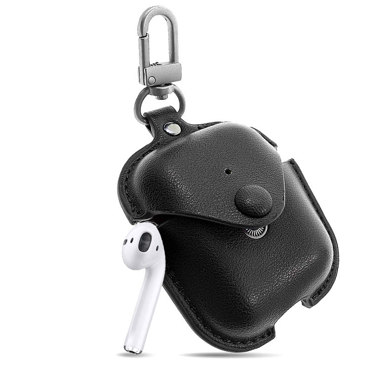 JMT-481546 Compact Clamshell Bluetooth Headset Case - PU Material, Dustproof, Shockproof, Lightweight and Easy to Store