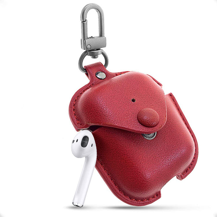 JMT-481546 Compact Clamshell Bluetooth Headset Case - PU Material, Dustproof, Shockproof, Lightweight and Easy to Store