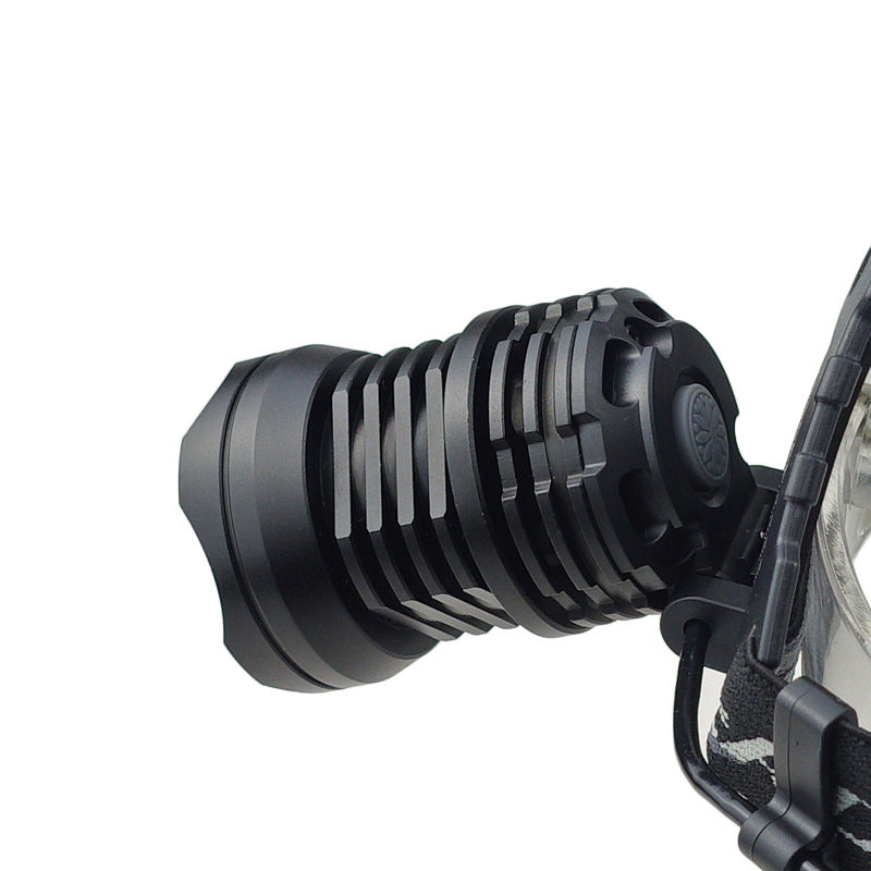 JMT-481738 Telescopic Zoom LED Headlight - Waterproof, USB Rechargeable, 50W, 200-500m Range