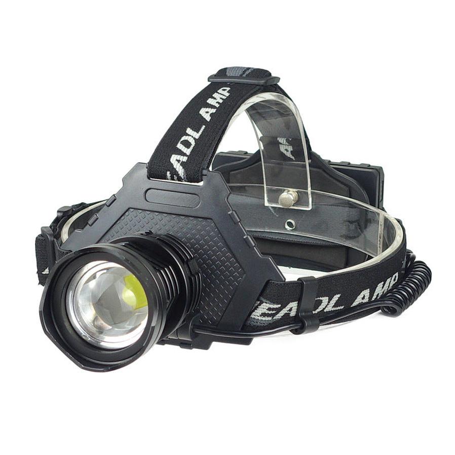JMT-481738 Telescopic Zoom LED Headlight - Waterproof, USB Rechargeable, 50W, 200-500m Range