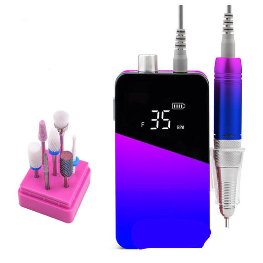 JMT-481866 Rechargeable Portable Nail Polisher with Adjustable Speed and Stylish Gradient Handle