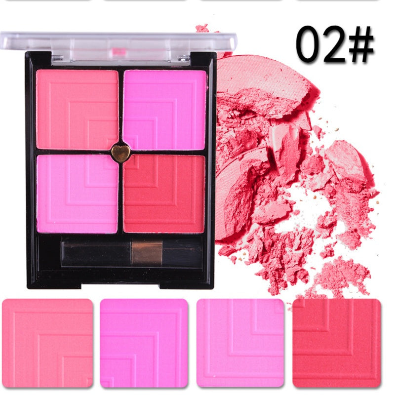 JMT-481994 Four-Color Contouring Blush for Makeup Retouching and Enhancement