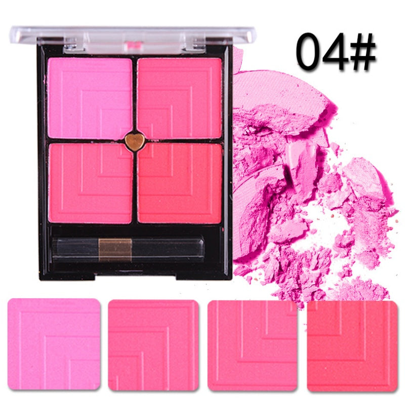 JMT-481994 Four-Color Contouring Blush for Makeup Retouching and Enhancement