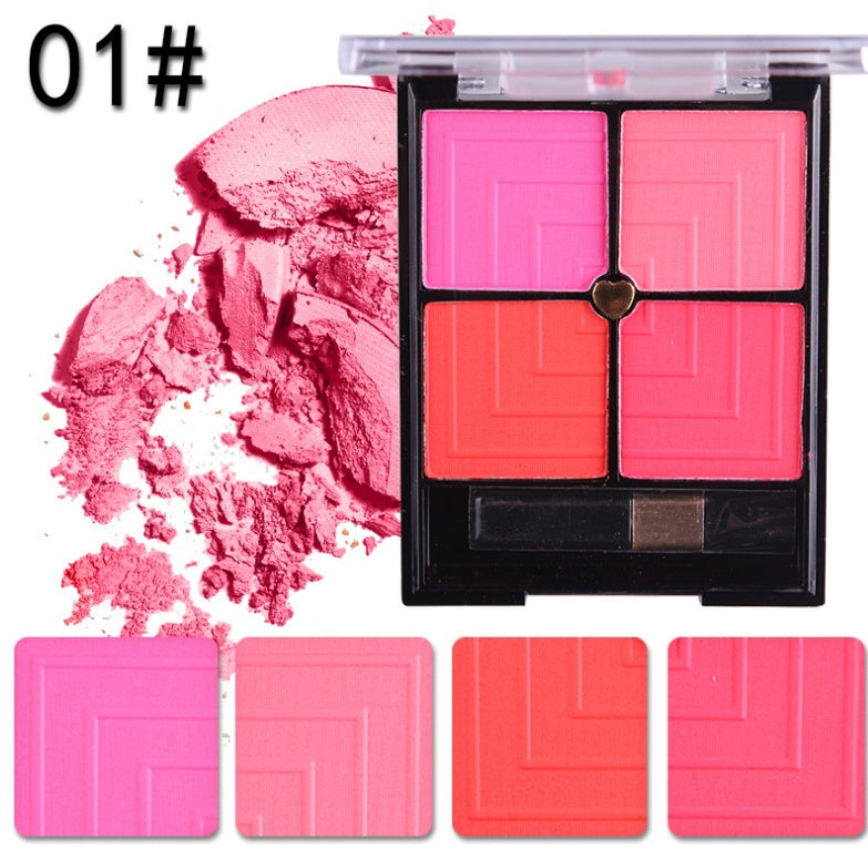 JMT-481994 Four-Color Contouring Blush for Makeup Retouching and Enhancement
