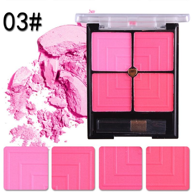 JMT-481994 Four-Color Contouring Blush for Makeup Retouching and Enhancement