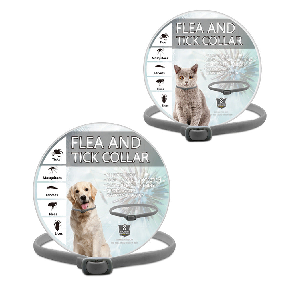 JMT-482058 Mint Essential Oil Insect Repellent Collar for Dogs and Cats with Adjustable Fit