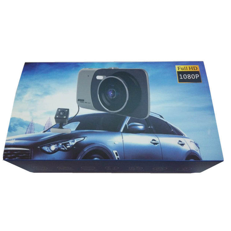 JMT-482186 Dual Lens Seamless Loop Video Tachograph with 3.6-inch Display and 140-Degree Shooting Angle