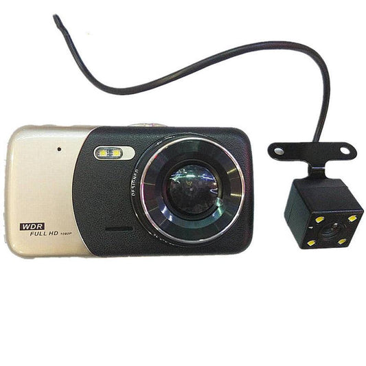 JMT-482186 Dual Lens Seamless Loop Video Tachograph with 3.6-inch Display and 140-Degree Shooting Angle