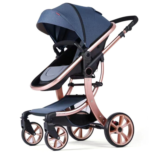 JMT-482570 3-in-1 Luxury Travel System Stroller with Car Seat - Foldable Baby Pram for Infants
