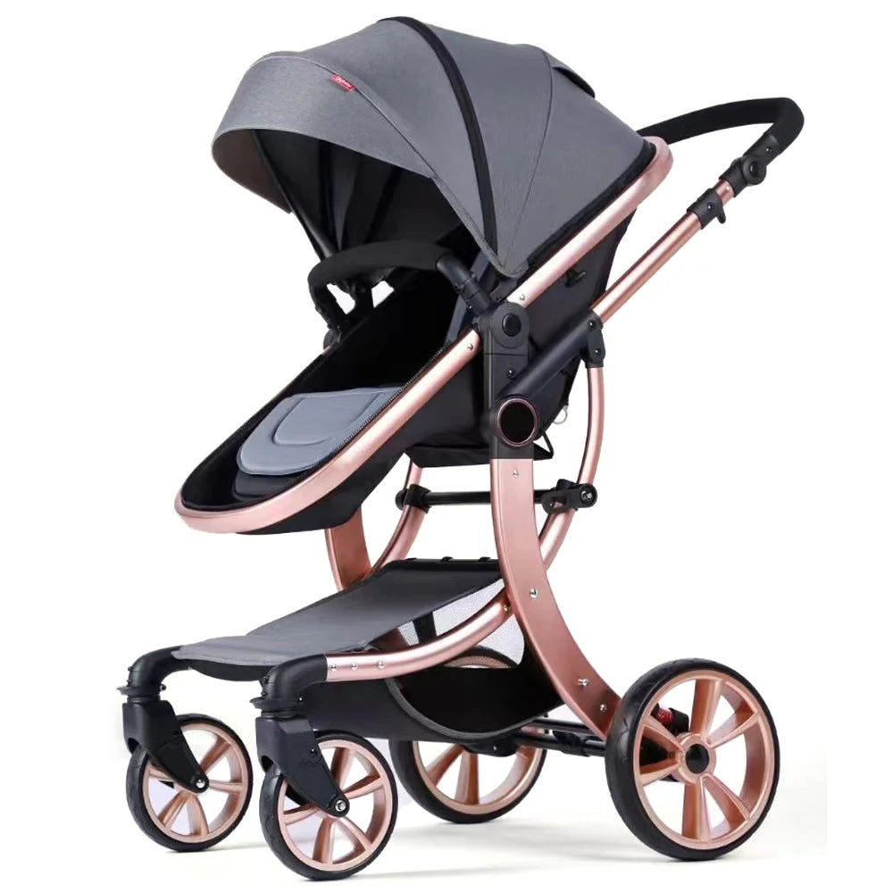 JMT-482570 3-in-1 Luxury Travel System Stroller with Car Seat - Foldable Baby Pram for Infants