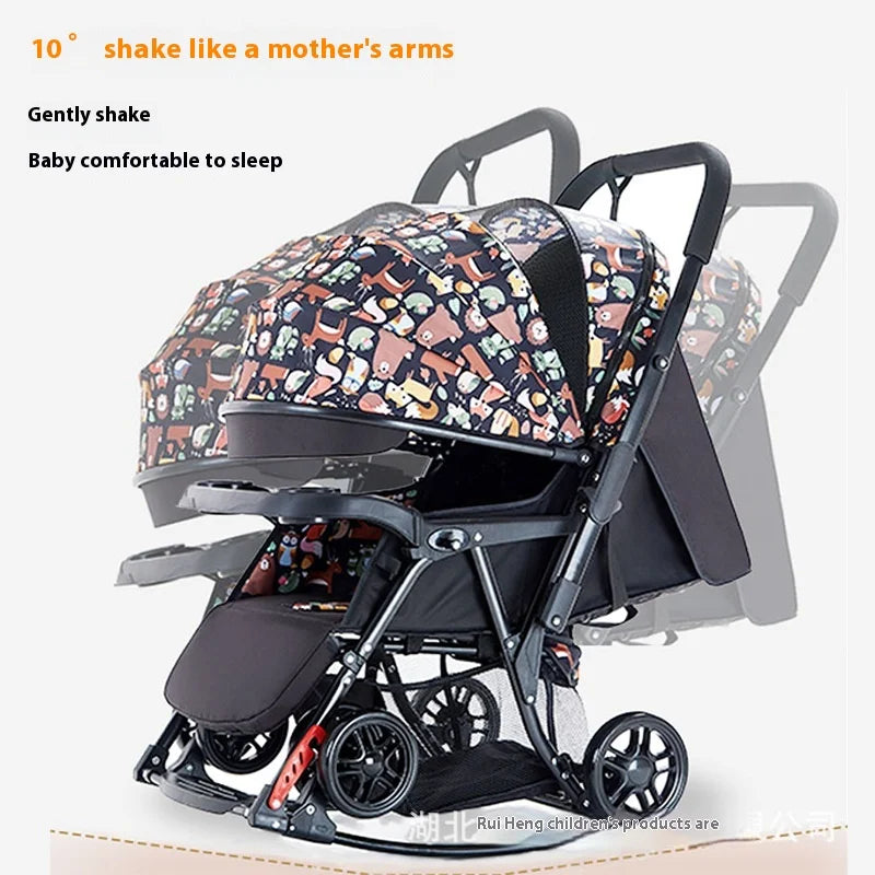 JMT-482698 Luxury Lightweight Foldable Baby Stroller Rocking Chair Trolley with designer features