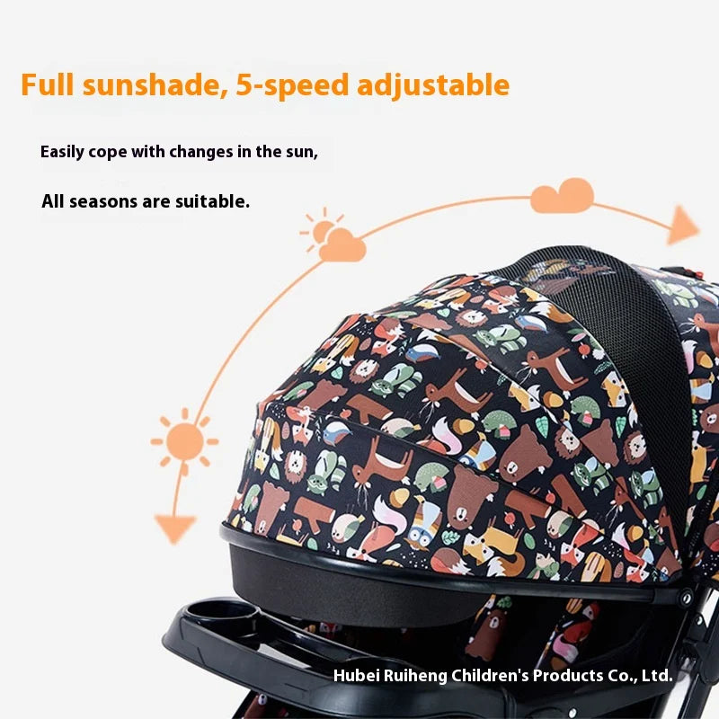 JMT-482698 Luxury Lightweight Foldable Baby Stroller Rocking Chair Trolley with designer features
