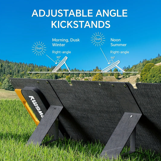 JMT-482890 100W Portable Foldable Solar Panel with USB-C PD3.0, USB-A QC3.0, and DC 20V Output for Camping and Outdoor Activities