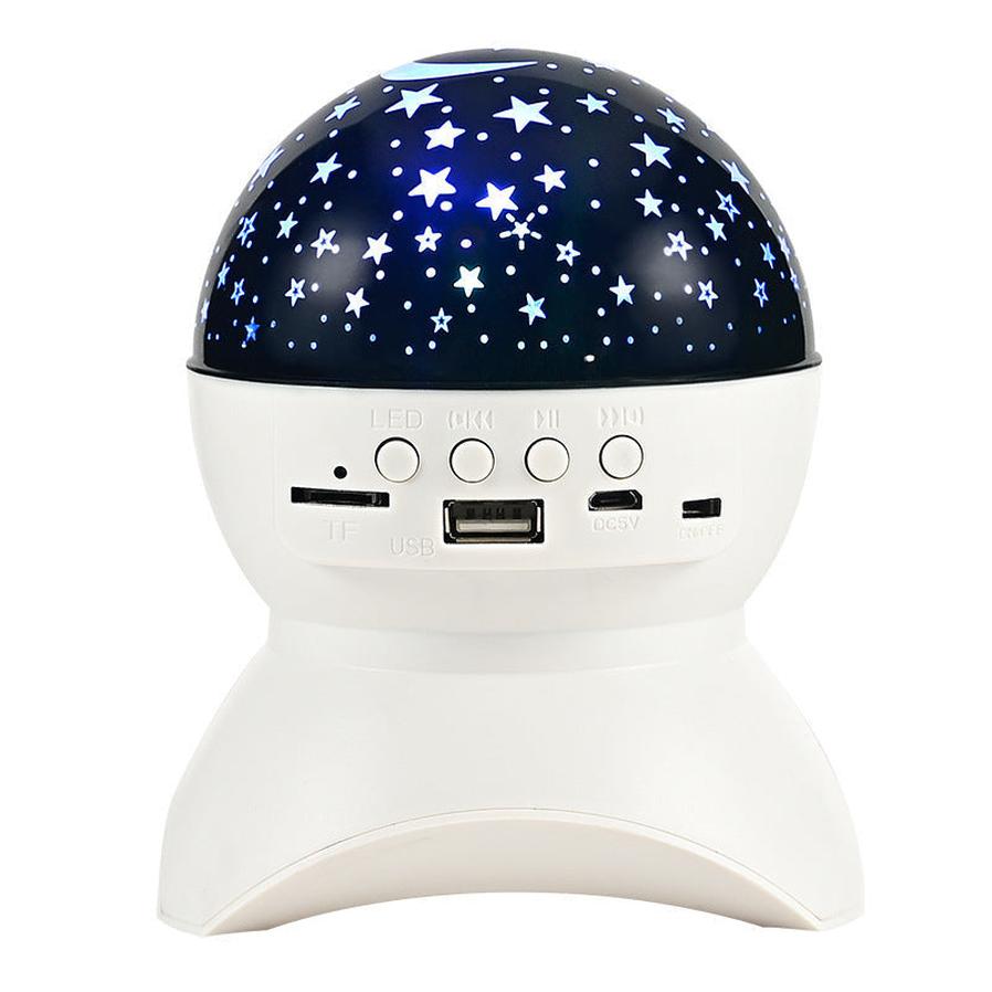 JMT-482890 Bluetooth Colorful LED Projector Speakers with Voice Prompt and 6-Hour Battery Life