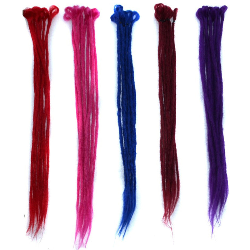 JMT-483082 Gradient Two-Color Braided Wig - Medium Length High Temperature Fiber Styling