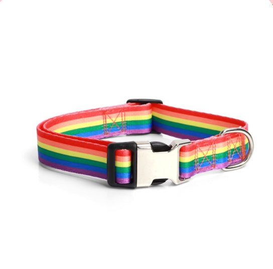 JMT-483210 Ethnic Style Striped Dog Collar - Polyester Cotton, Multiple Patterns and Sizes Available