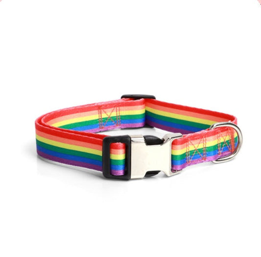 JMT-483210 Ethnic Style Striped Dog Collar - Polyester Cotton, Multiple Patterns and Sizes Available