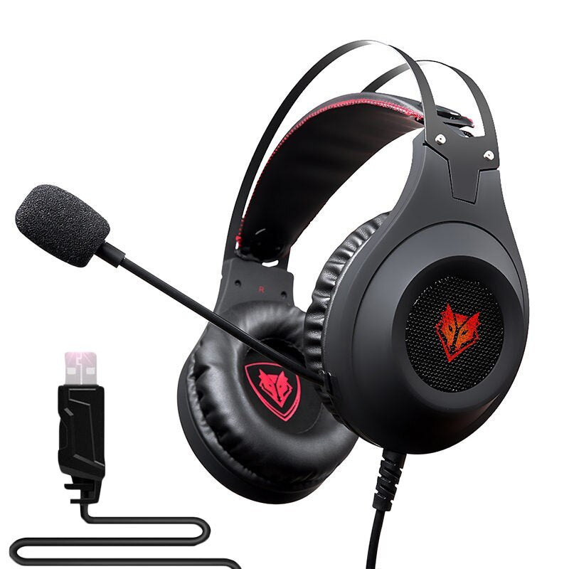JMT-483210 NUBWO N2 Gaming Headset with 50mm Drivers and Noise-Canceling Microphone for PC, PS4, Xbox, and Mobile Devices