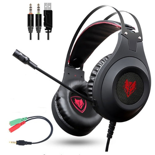 JMT-483210 NUBWO N2 Gaming Headset with 50mm Drivers and Noise-Canceling Microphone for PC, PS4, Xbox, and Mobile Devices