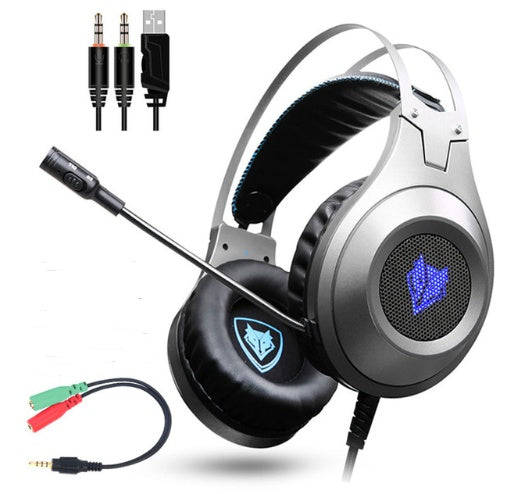 JMT-483210 NUBWO N2 Gaming Headset with 50mm Drivers and Noise-Canceling Microphone for PC, PS4, Xbox, and Mobile Devices