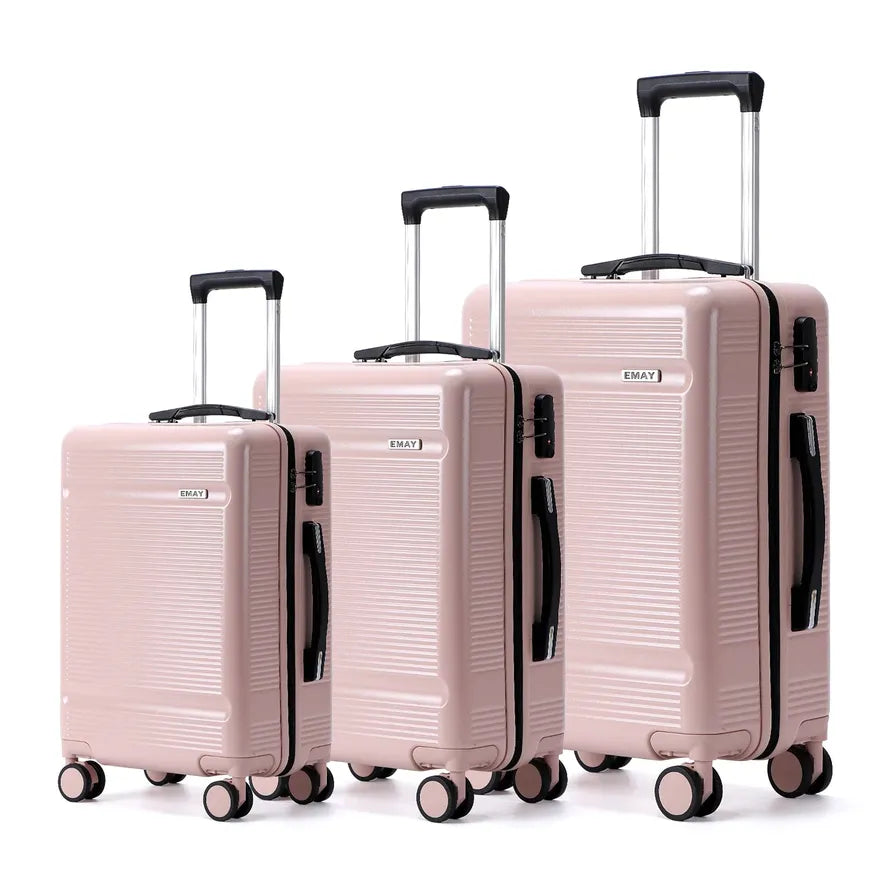 JMT-483274 Luxury Aluminium Trolley Luggage Set in ABS and PC Materials - Available in 20inch, 24inch, and 28inch Sizes