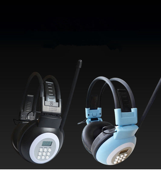 JMT-483530 Campus Radio Headphones with 3.5mm Straight Plug - Head-Mounted Design, 20-18000 Hz Frequency Response, 40mm Speakers