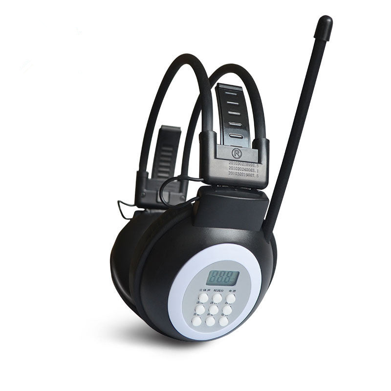 JMT-483530 Campus Radio Headphones with 3.5mm Straight Plug - Head-Mounted Design, 20-18000 Hz Frequency Response, 40mm Speakers