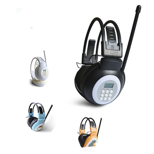 JMT-483530 Campus Radio Headphones with 3.5mm Straight Plug - Head-Mounted Design, 20-18000 Hz Frequency Response, 40mm Speakers